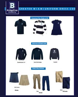 BridgePrep Academy's 2025-2026 school uniforms can now be purchased at Ibiley Uniforms!